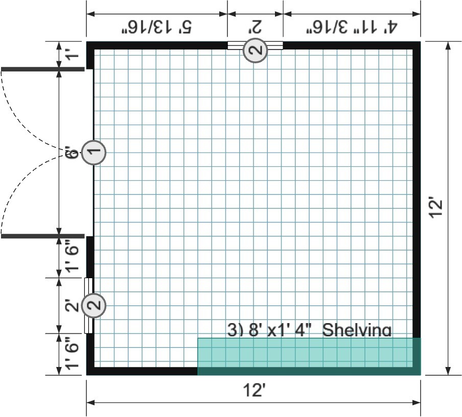 12x12 Garden Shed Max - View 3
