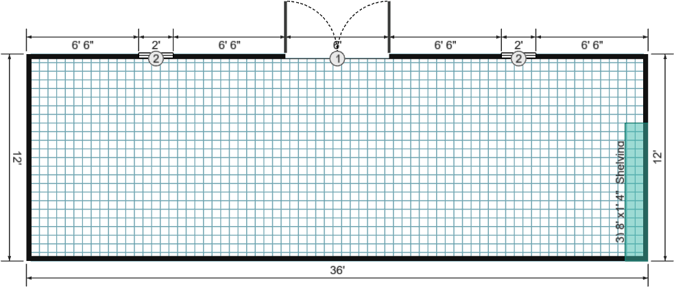12x36 Garden Shed Max - View 3