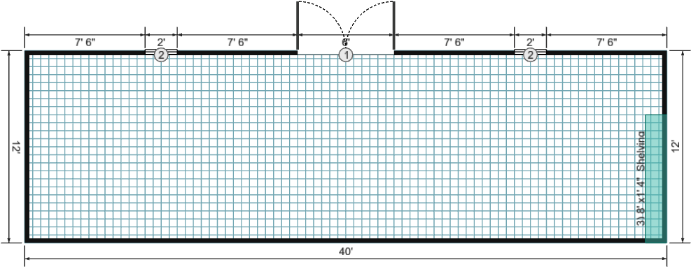 12x40 Garden Shed Max - View 3