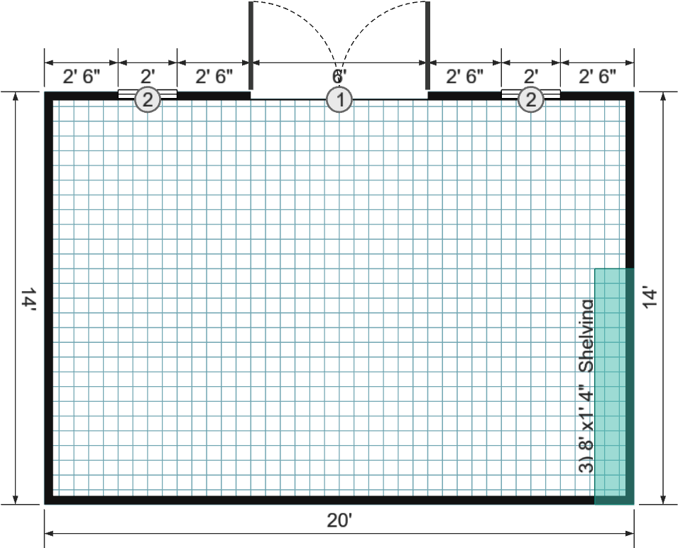 14x20 Garden Shed Max - View 2