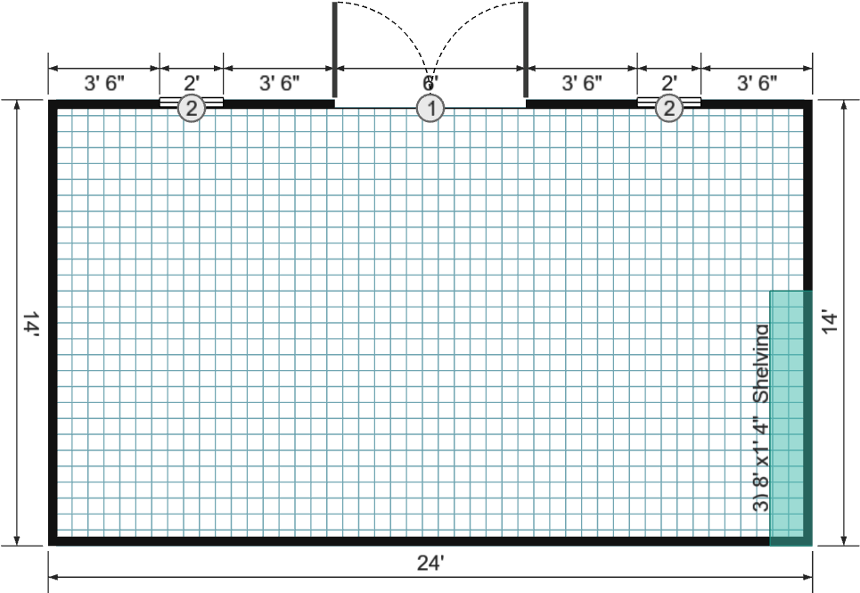 14x24 Garden Shed Max - View 3