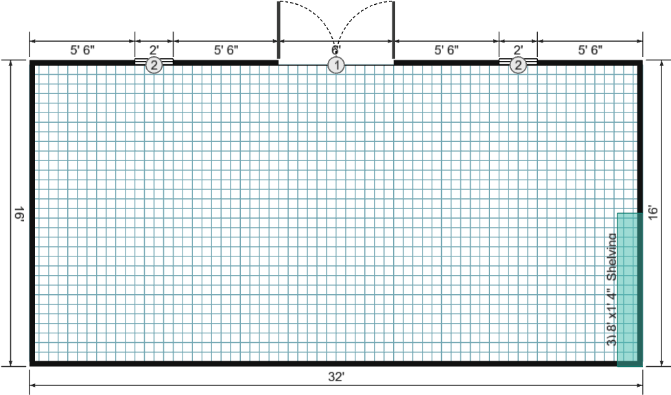 16x32 Garden Shed Max - View 3