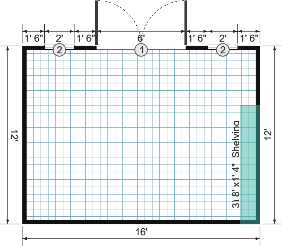 12x16 Garden Shed Max - View 2