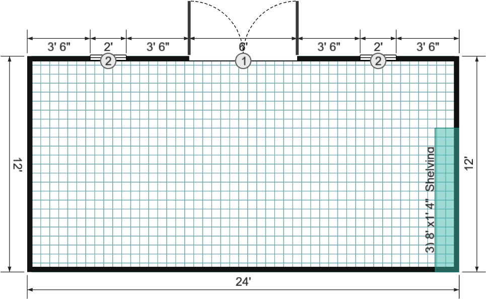 12x24 Garden Shed Max - View 3