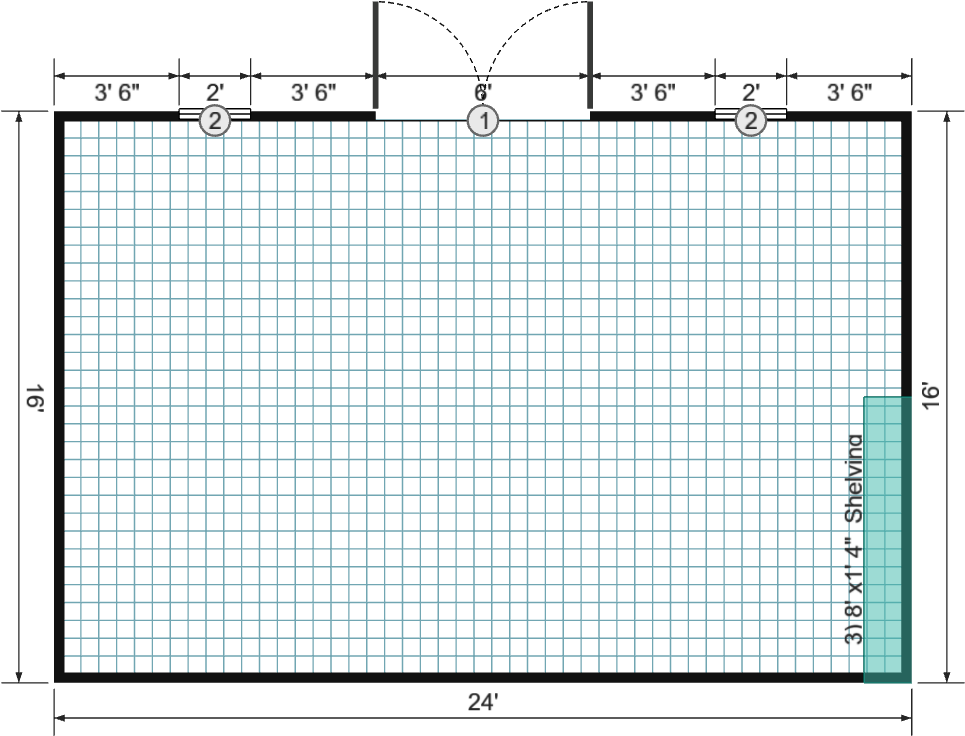 16x24 Garden Shed Max	 - View 3