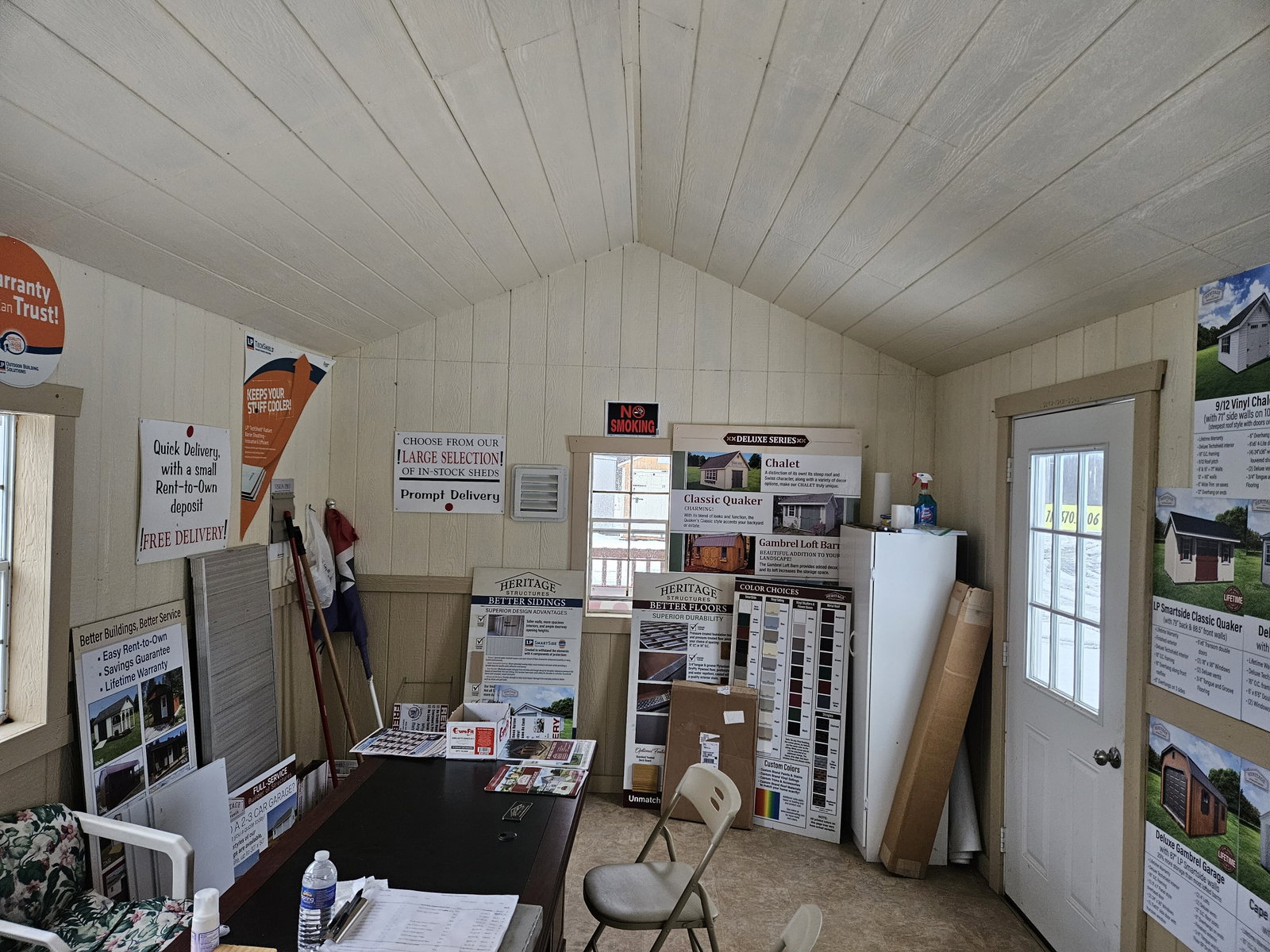 12x20 Vinyl Deluxe Gable Cottage - View 7