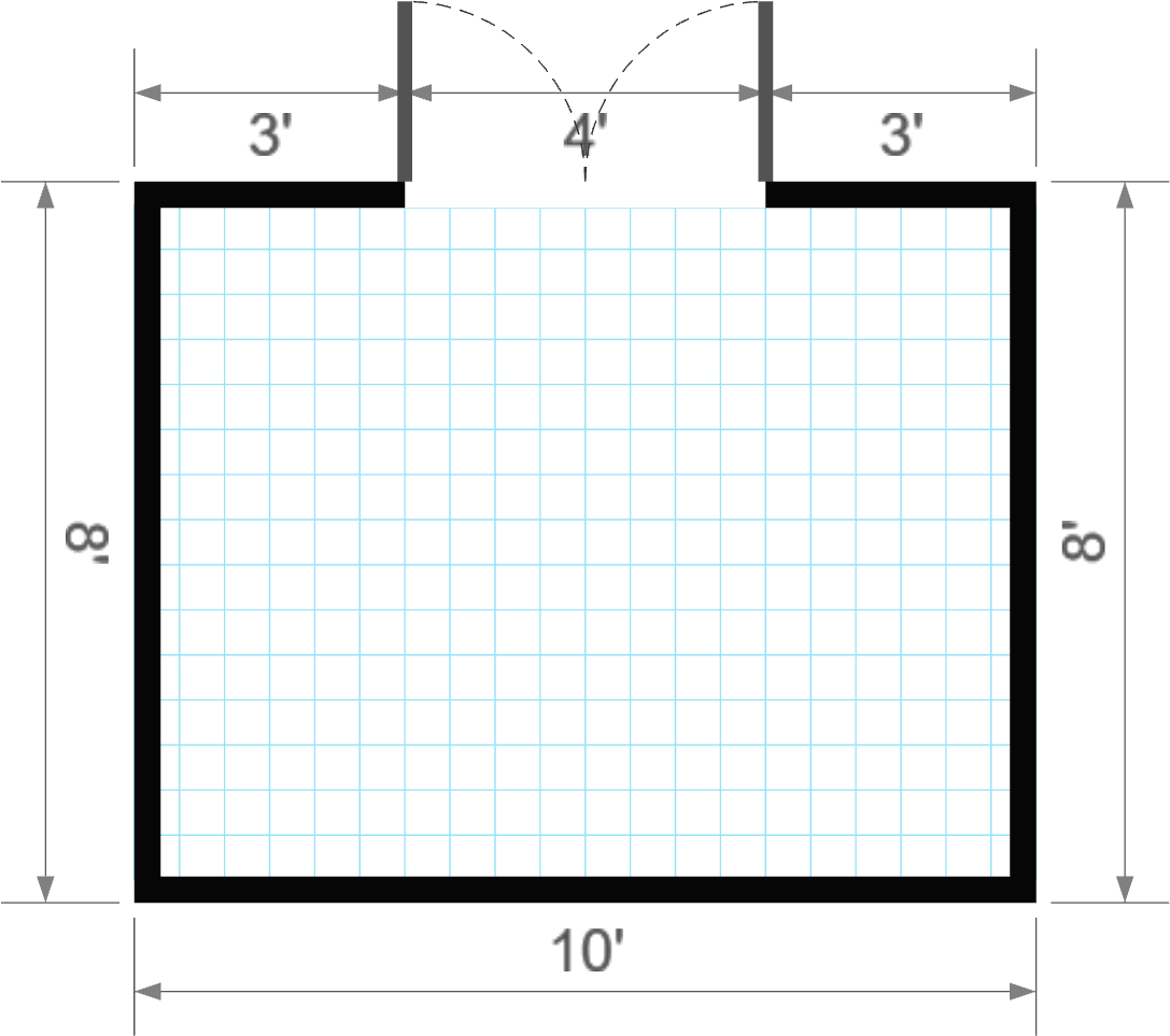 8x10x7 Backyard Leanto - View 5