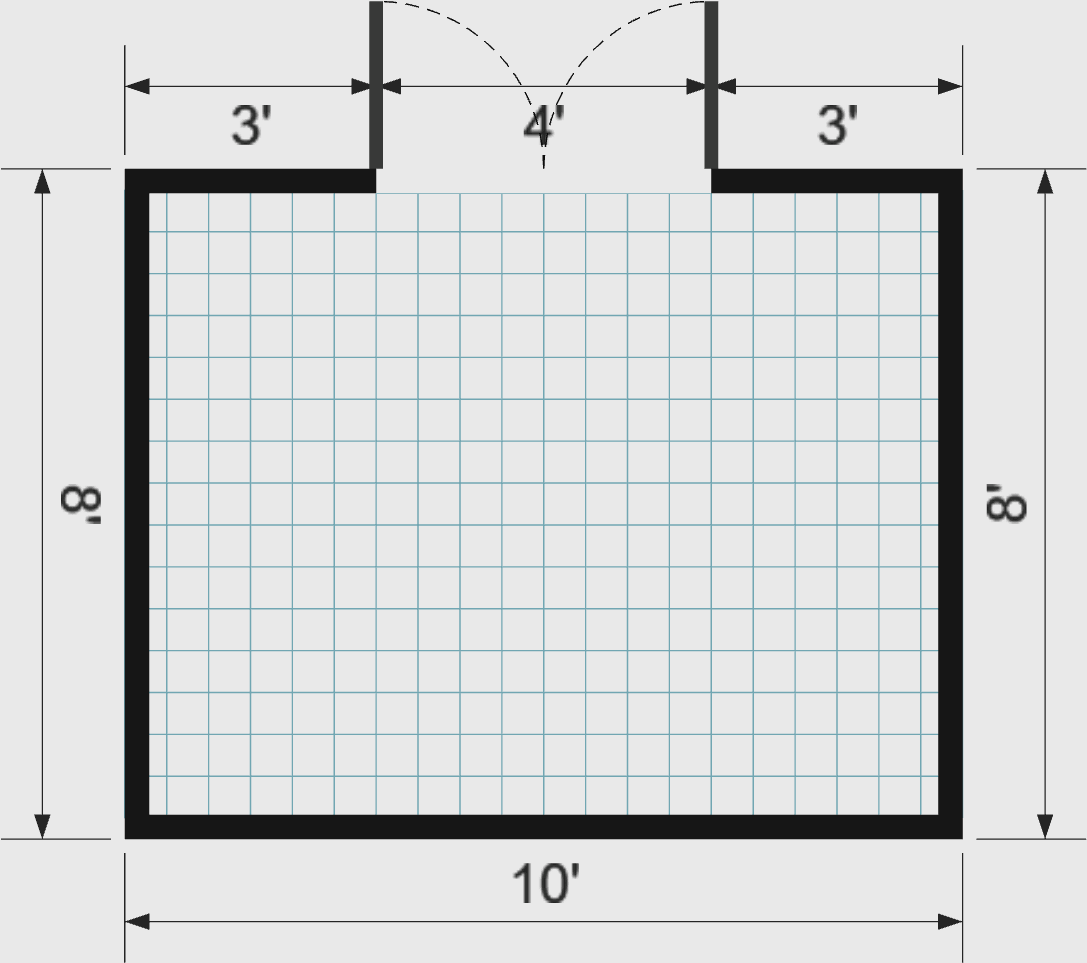 8x10x7 Backyard Leanto - View 3