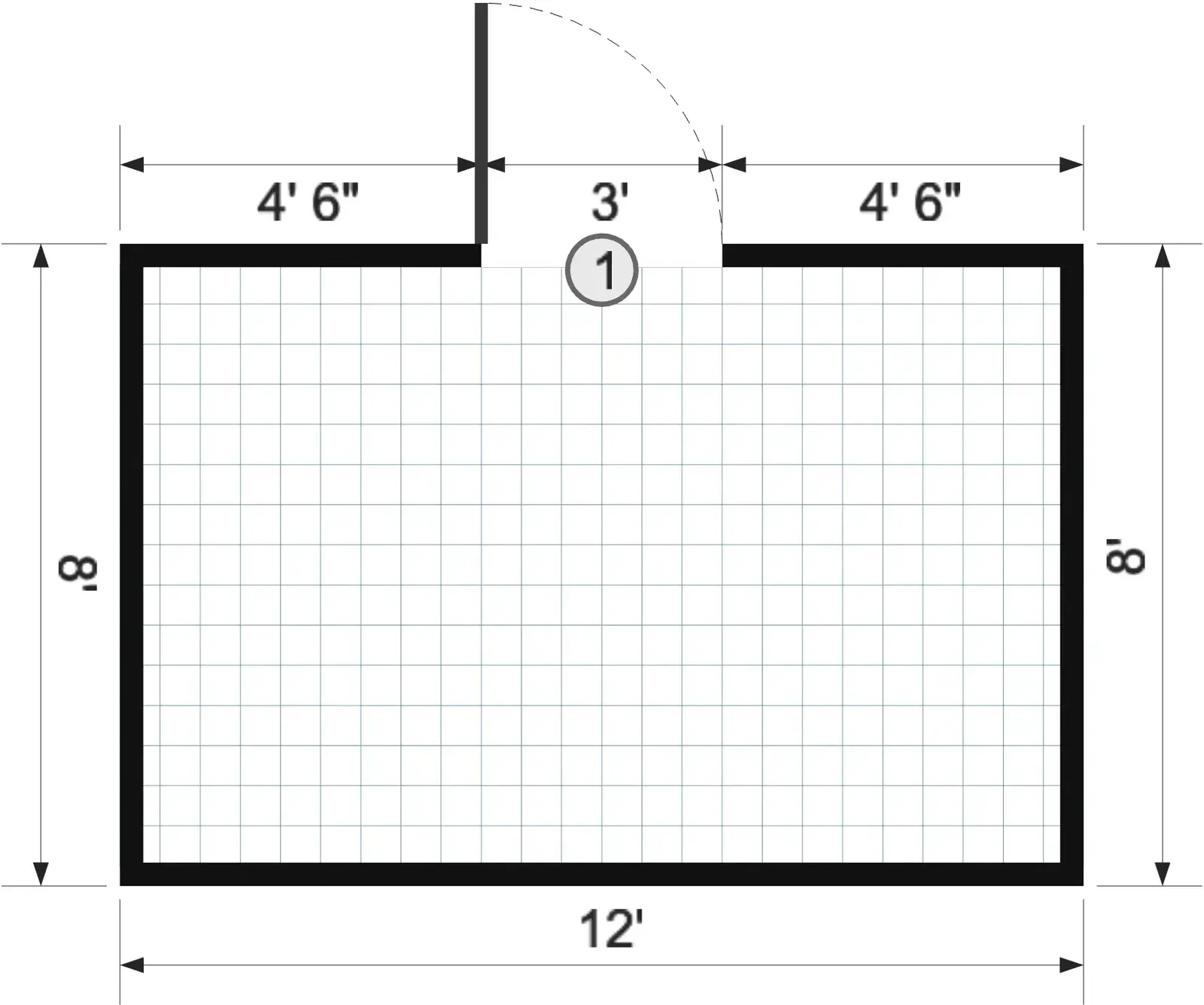 8x12x7 Backyard Leanto - View 3