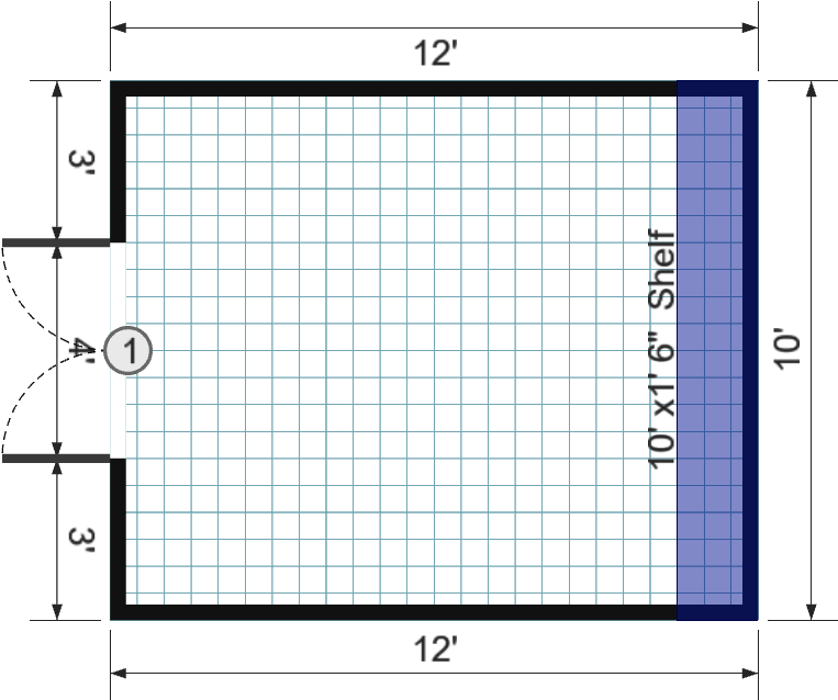 10x12x4 Frontier Barn - View 5