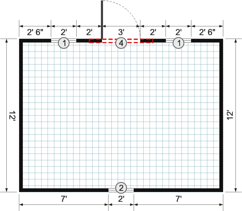 12x16 Single Slope - View 4
