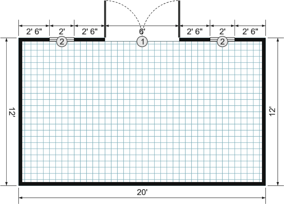12x20x6 Lofted Barn Max - View 6