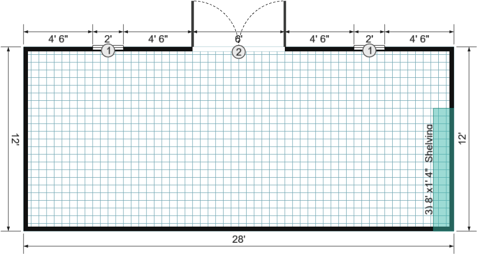 12x28x8 Garden Shed Max - View 6