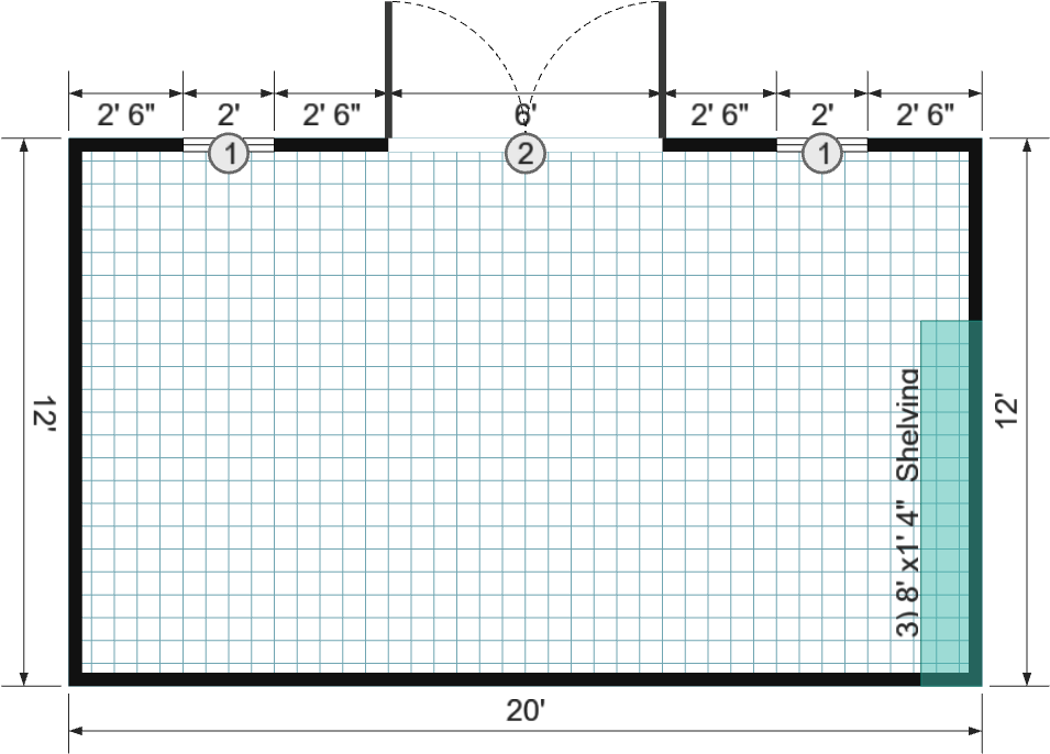 12x20x8 Garden Shed Max - View 6