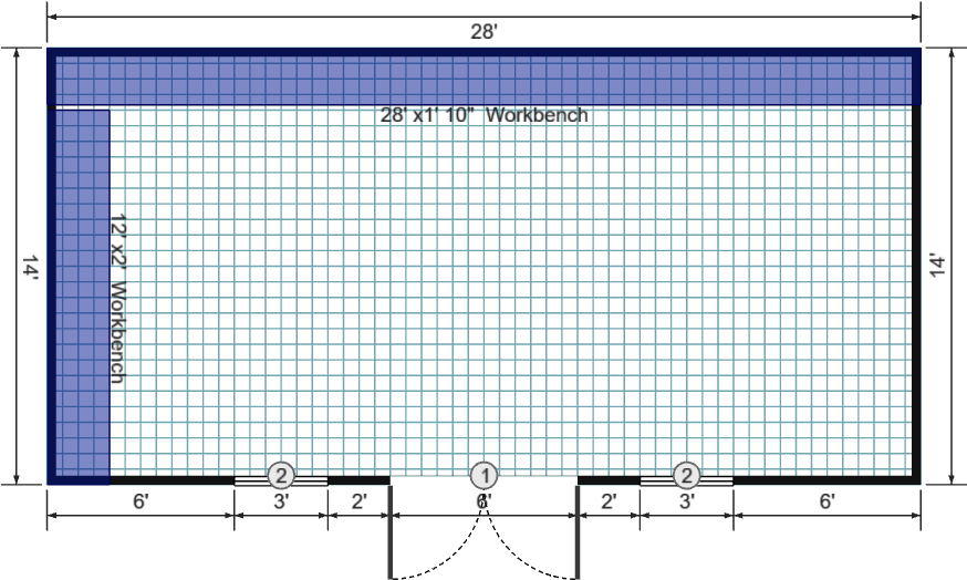 14x28x7 Single Slope - View 2