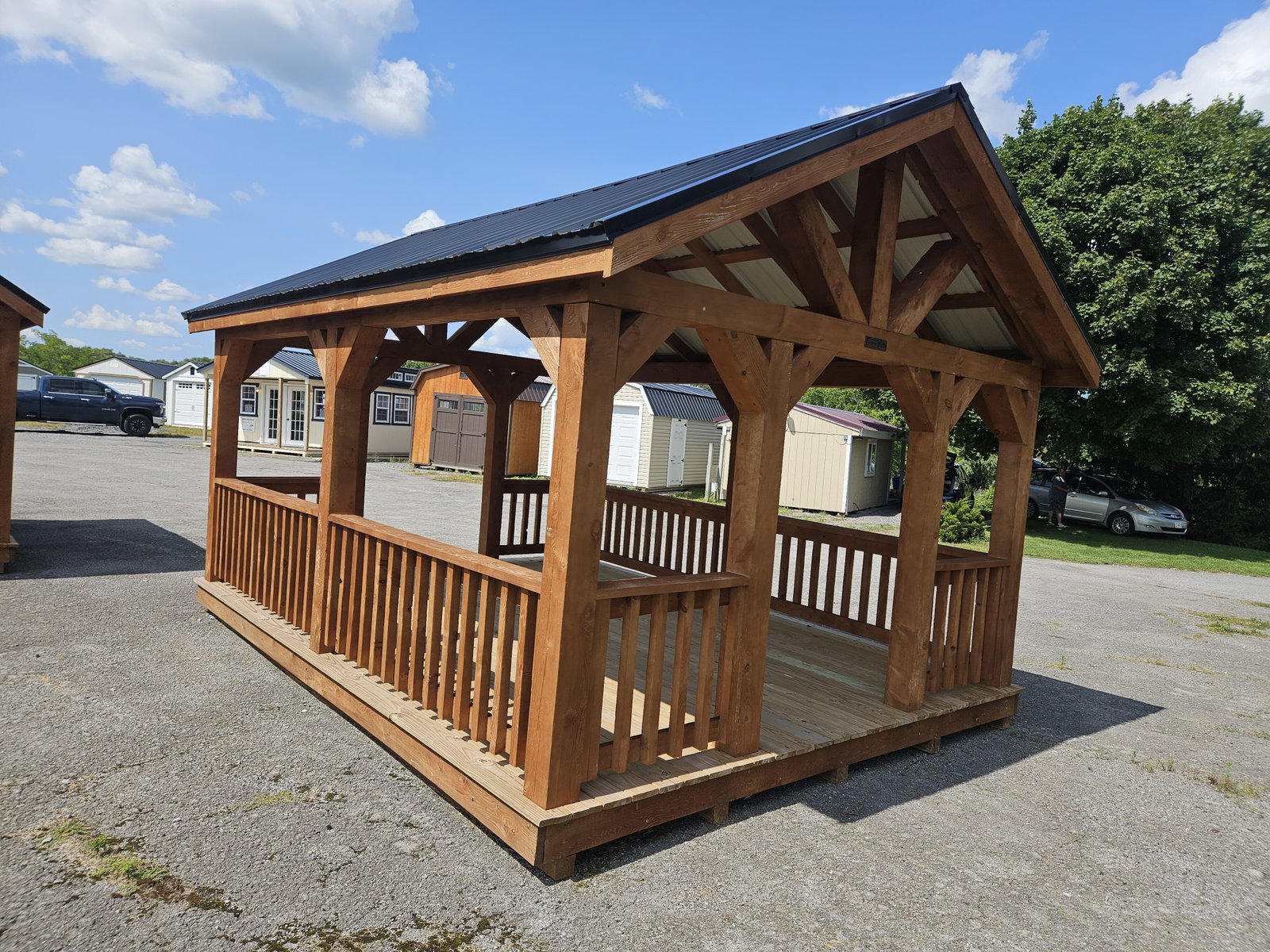 12x16 Rustic Pavilion - View 2