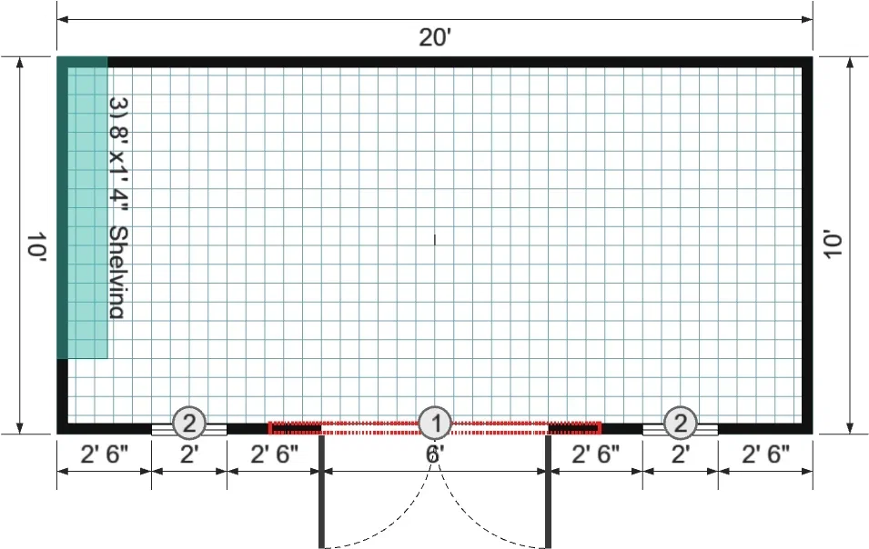 10x20x8 Garden Shed Max - View 7