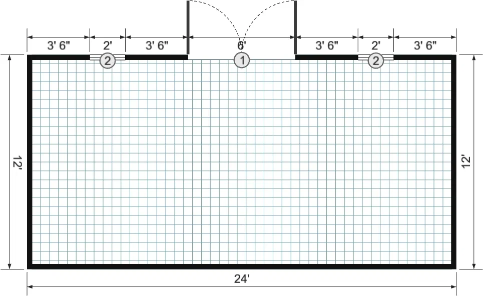 12x24x6 Utility Shed - View 6
