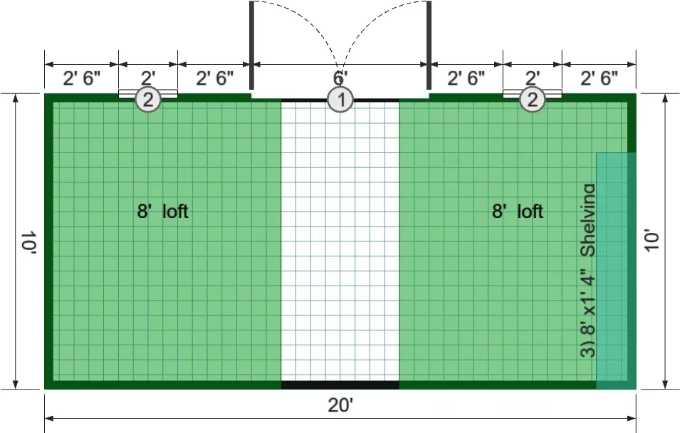 10x20 Lofted Barn Max - View 6