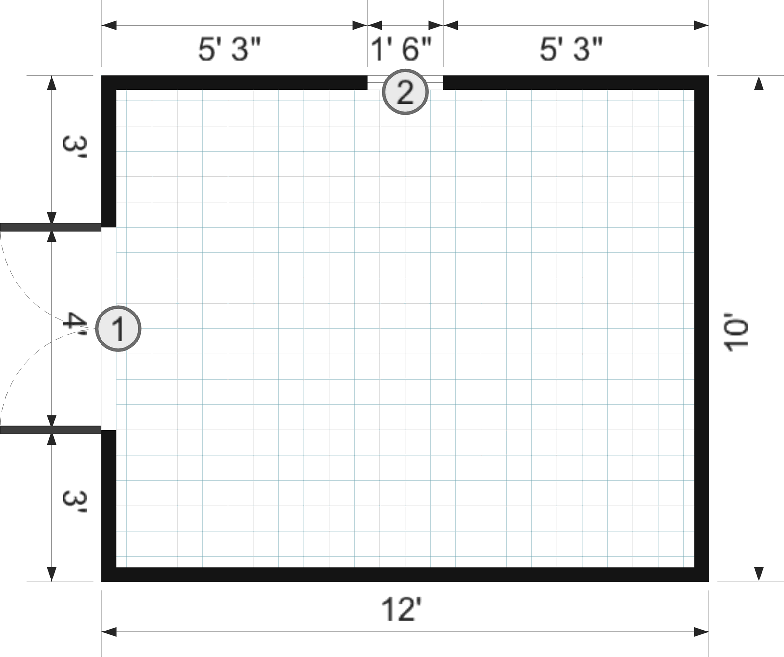 10x12x7 Frontier Shed - View 4