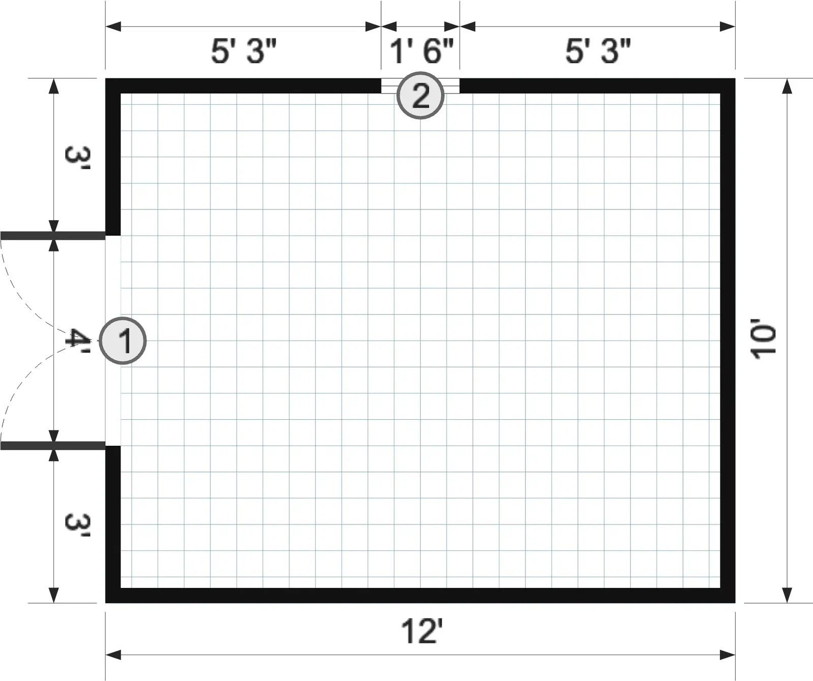 10x12x7 Frontier Shed - View 4