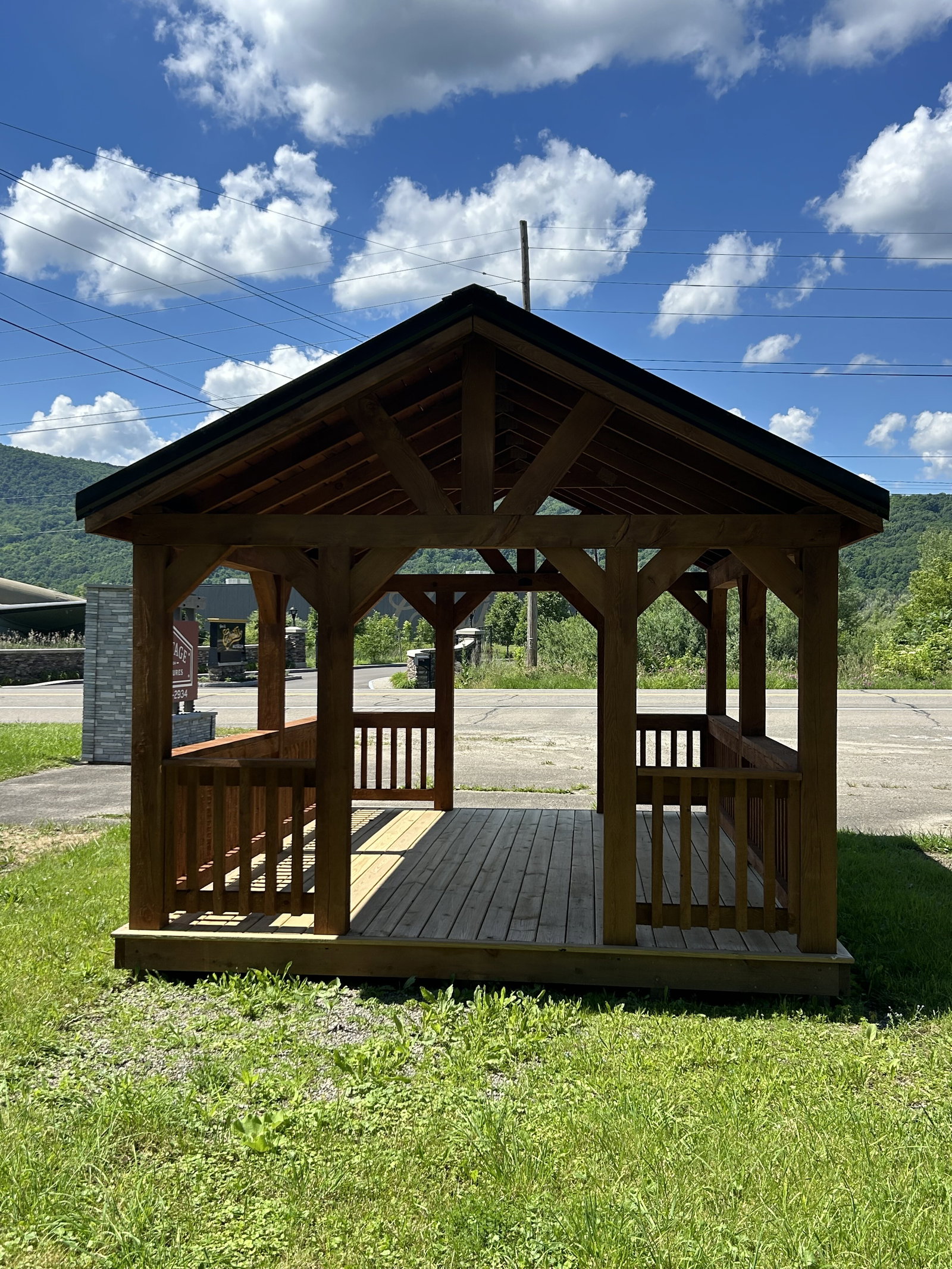 12x16x7 Rustic Pavilion - No Warranty