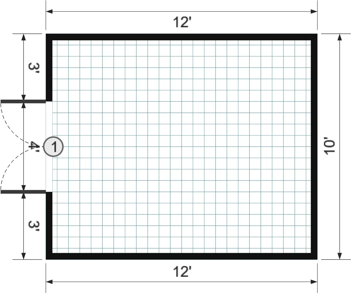 10x12x4 Frontier Barn - View 3