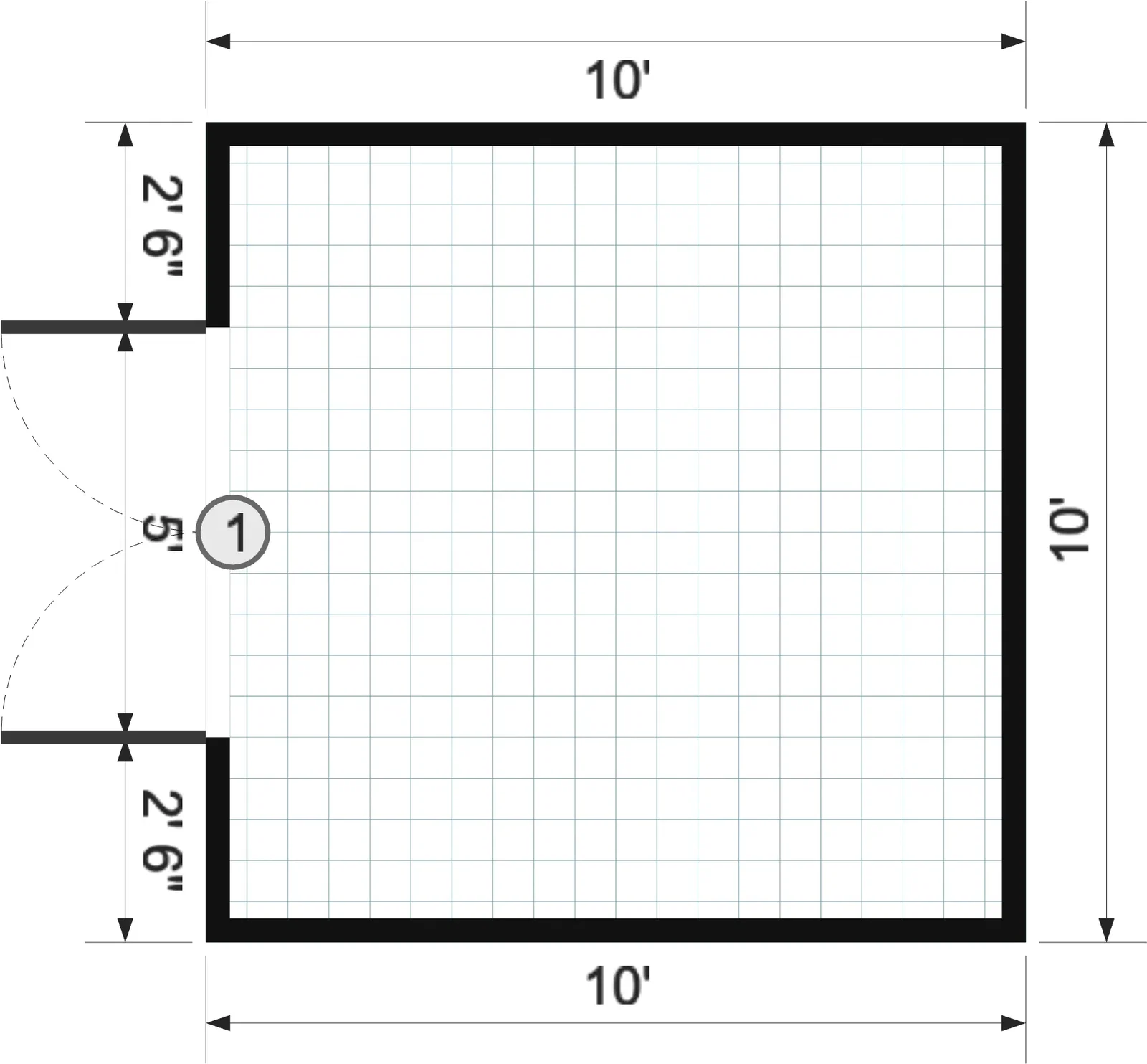 10x10x7 Frontier Shed - View 4