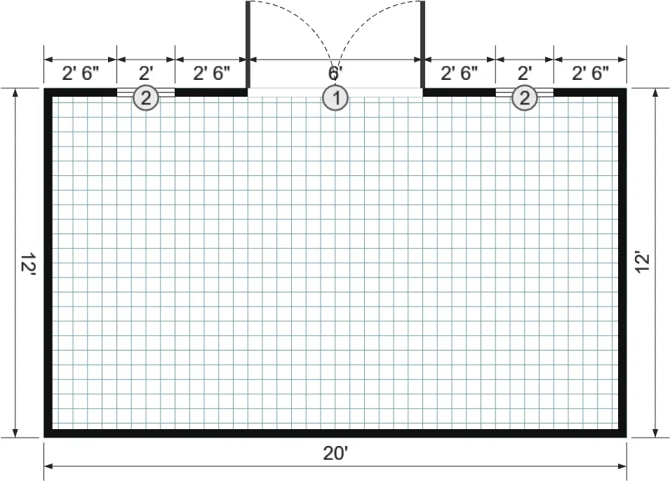 12x20x6 Utility Shed - View 6