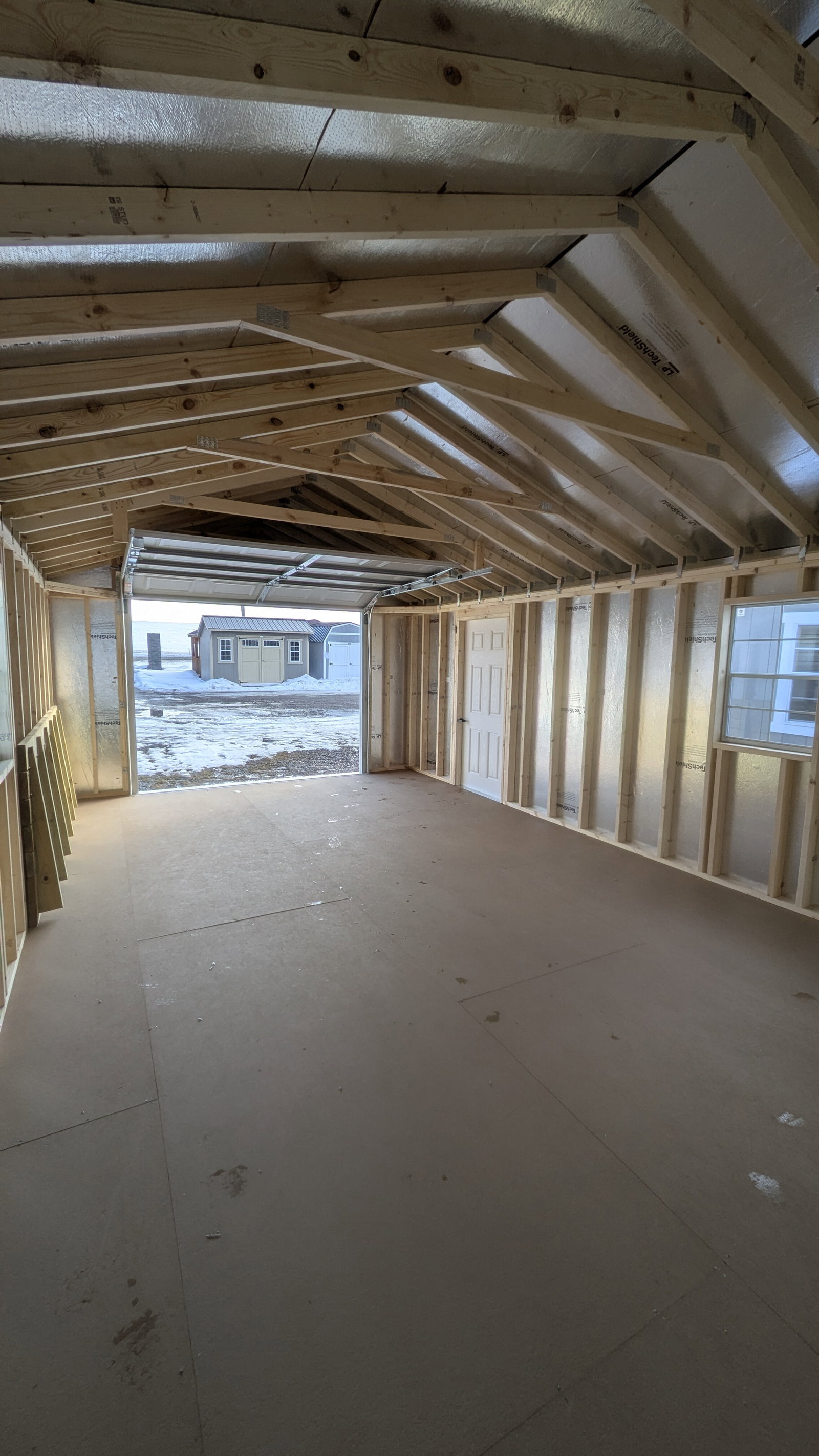 14x24 Vinyl Deluxe Gable Garage - View 11