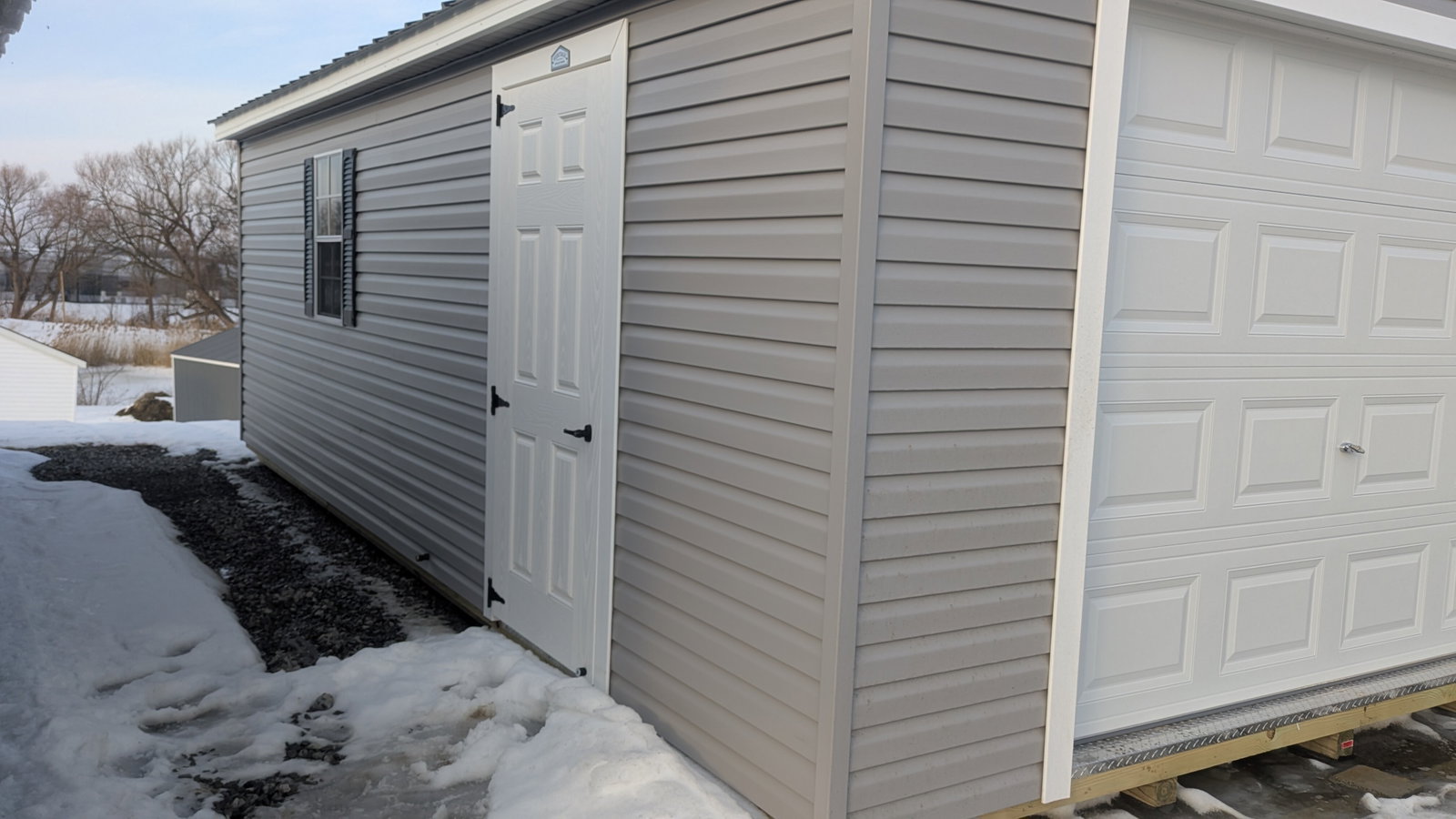 14x24 Vinyl Deluxe Gable Garage - View 7