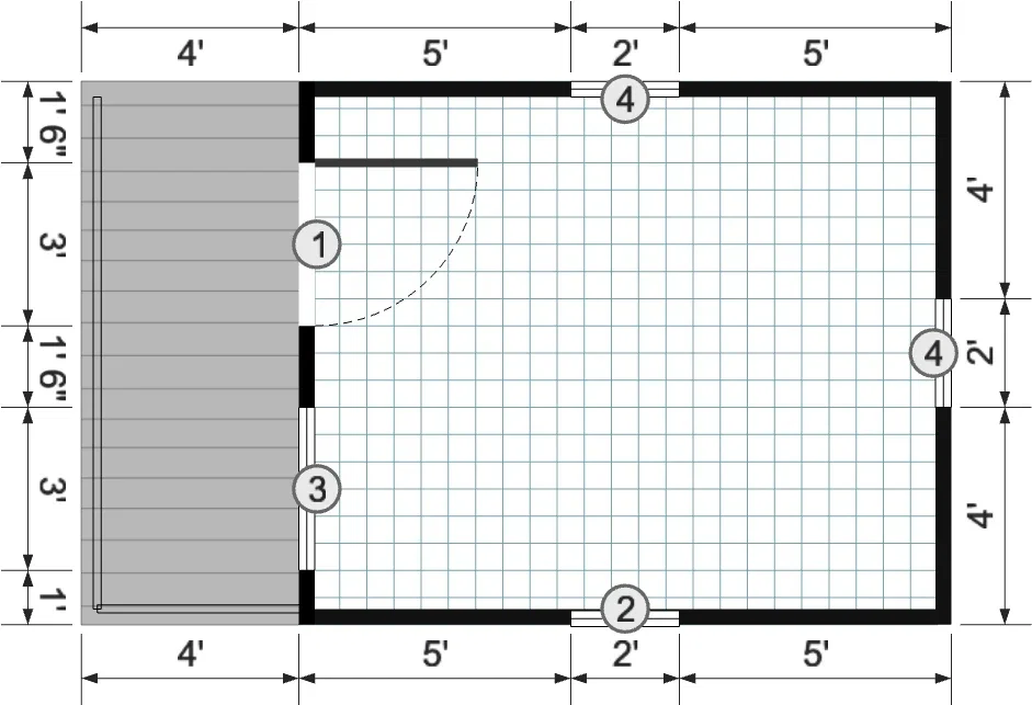 USED: 10x16 Gable Cabin - View 2