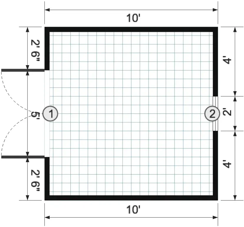 USED: 10x10x7 Frontier Shed - View 2