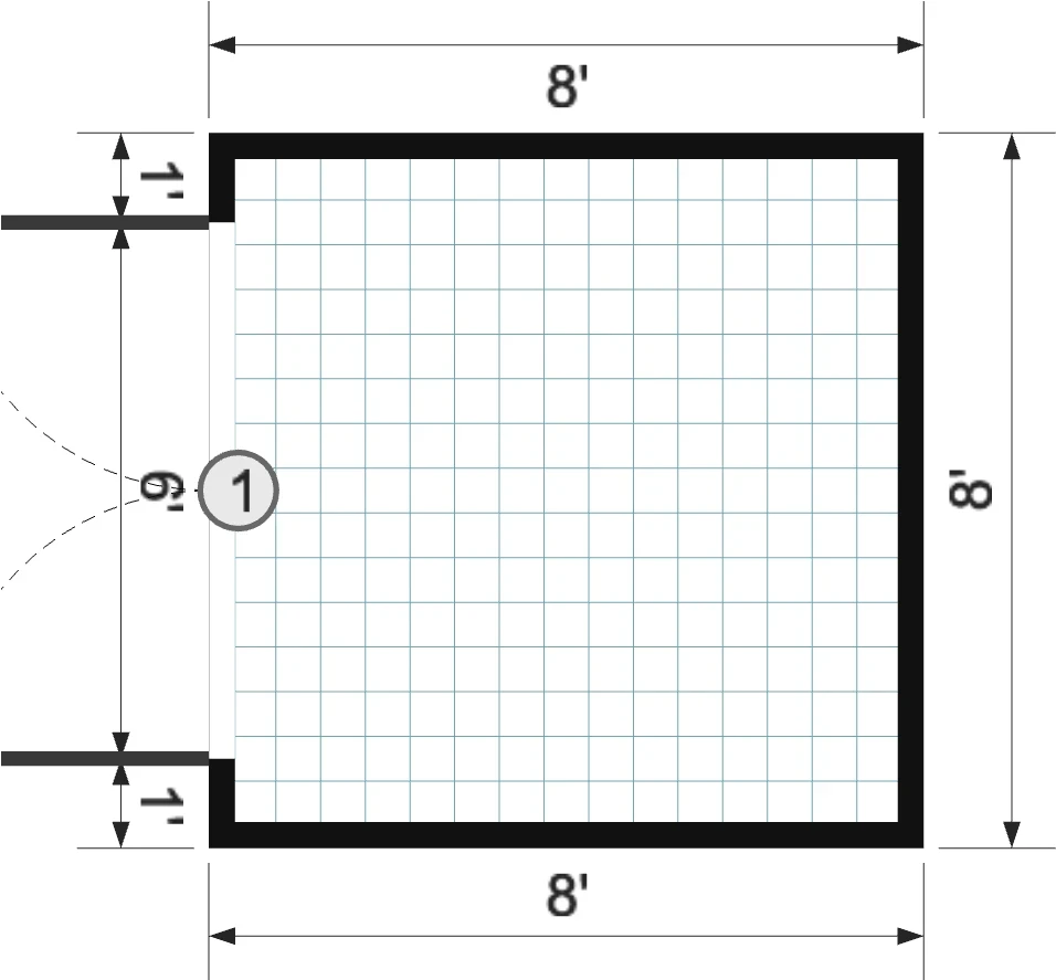 8x8 Gable Shed - View 3