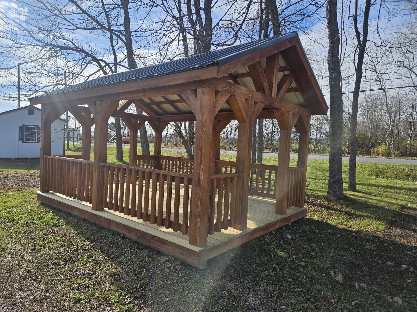 12x16 Rustic Pavilion - View 2