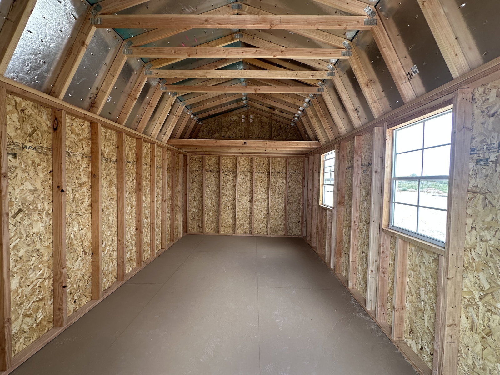 10x16x7 Western Barn - View 3