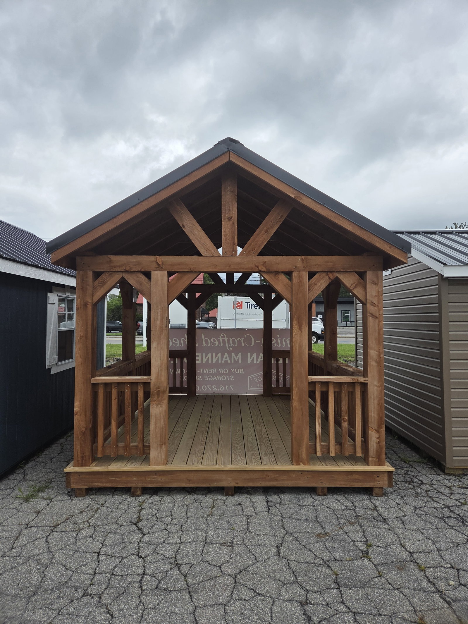 10x12 Rustic Pavilion - (No Warranty)