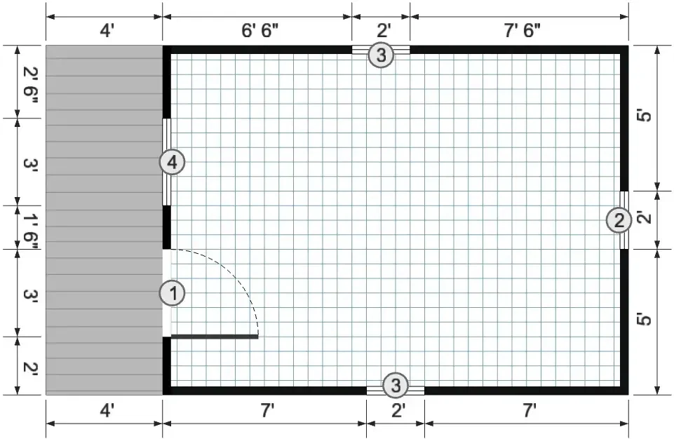 USED: 12x20 Gable Cabin - View 4