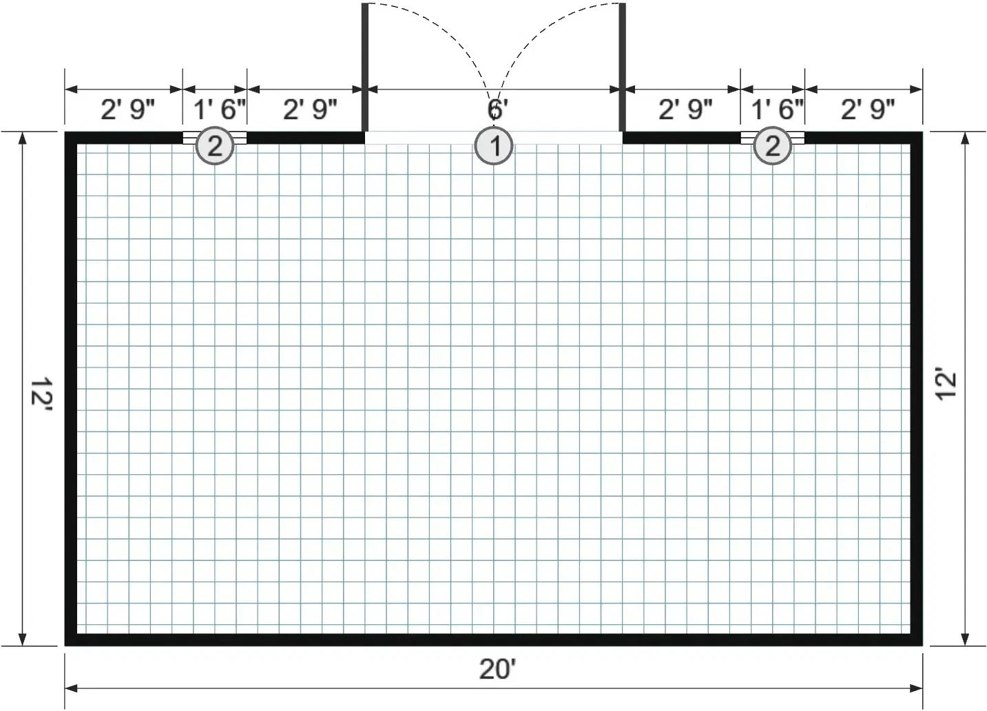 12x20 Deluxe Gable Cottage - View 5
