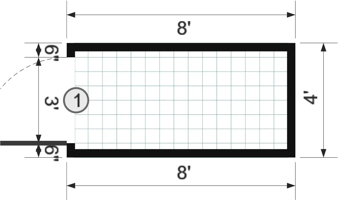 4x8x7 Frontier Shed - View 3