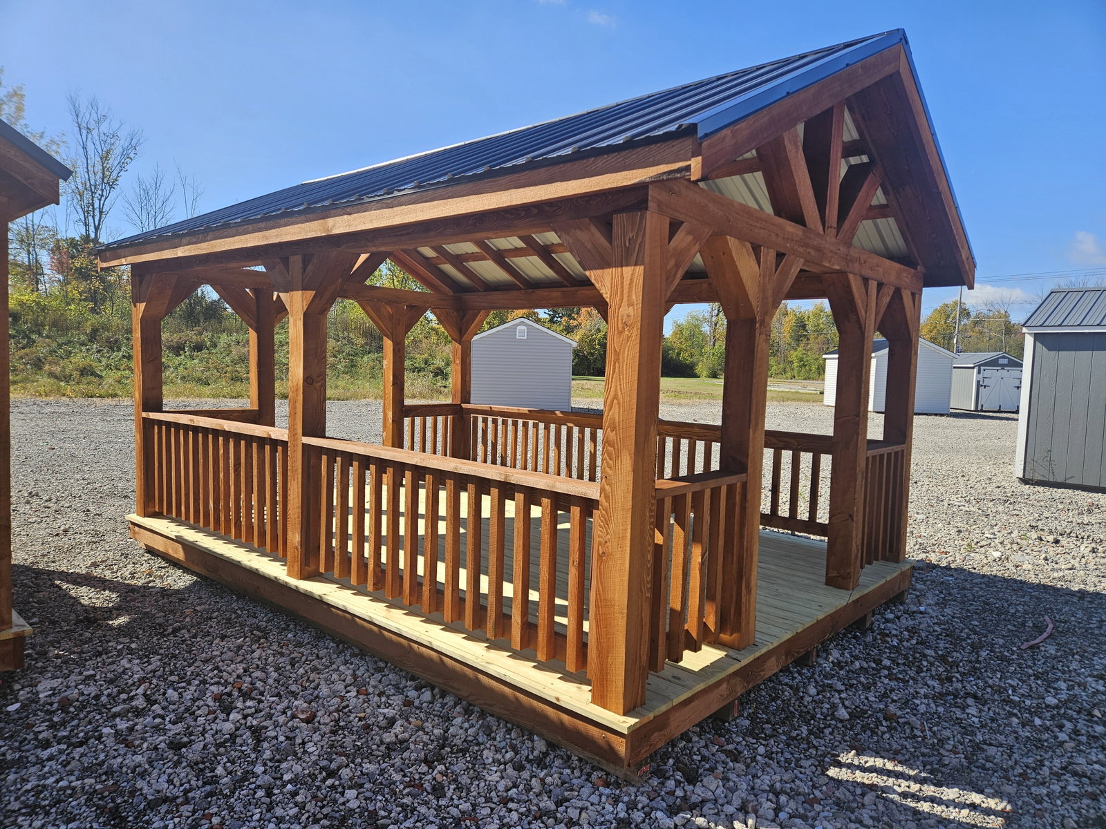 12x16 Rustic Pavilion - (No Warranty) - View 2