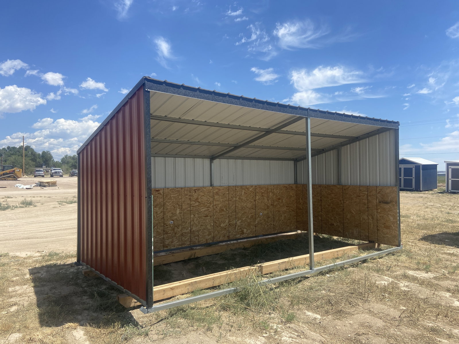 9x18x6 Metal Loafing Shed