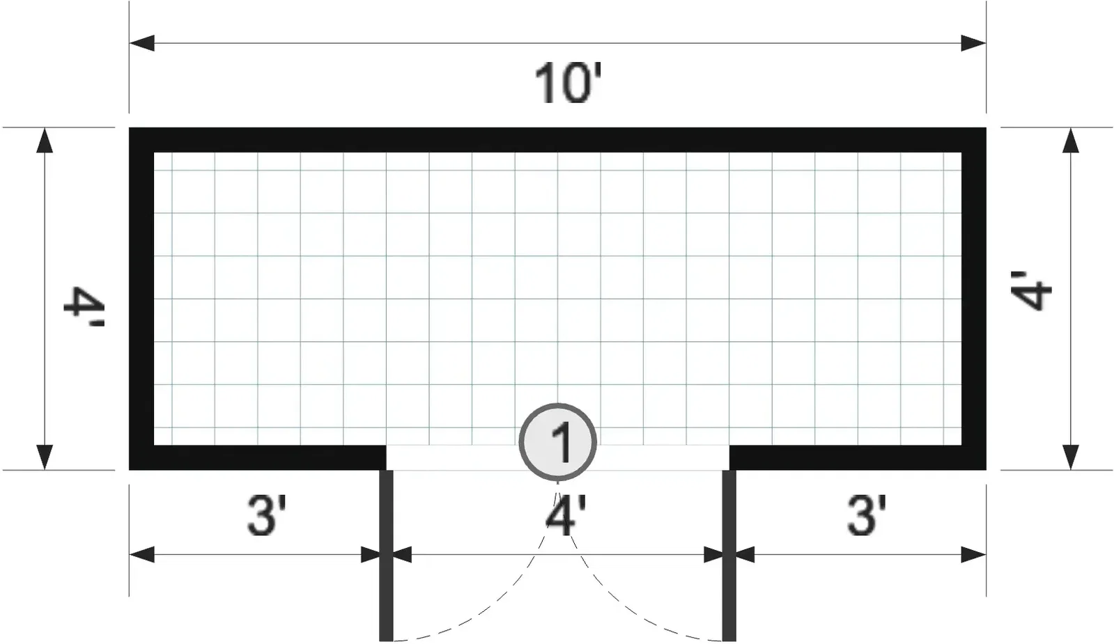 4x10x7 Frontier Lean-to - View 5