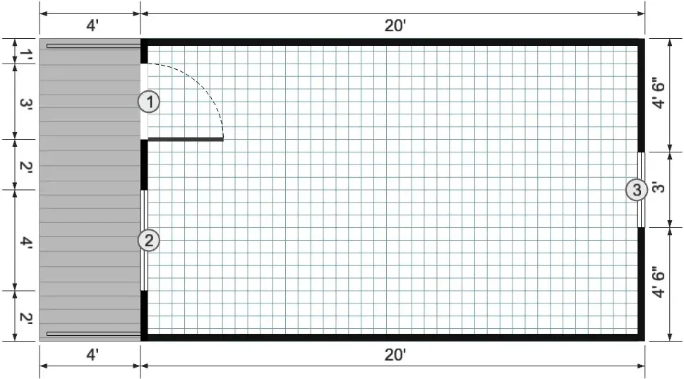 USED: 12x24 Gable Cabin - View 3